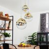 Degevos Pendant Light gold, 3-light sources