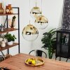 Degevos Pendant Light gold, 3-light sources
