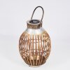 Mazomanie solar light LED Light wood, rust-coloured, 1-light source