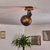 Imana Ceiling Light Dark wood, black, 1-light source
