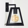NITTORP Wall Light black, 1-light source