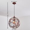 Kefikon Pendant Light copper, 150-light sources