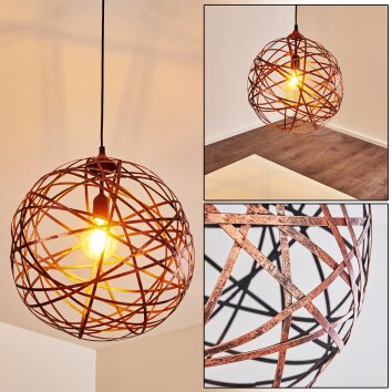 Kefikon Pendant Light copper, 150-light sources