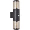 Brilliant SERGIORO Outdoor Wall Light black, 1-light source, Motion sensor