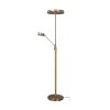 Trio FRANKLIN Floor Lamp LED antique brass, 2-light sources