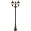 Brilliant JANEL Lamp Post black, 3-light sources