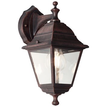 Brilliant NISSIE Outdoor Wall Light brown, 1-light source