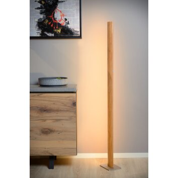 Lucide SYTZE Floor Lamp LED Light wood, 1-light source