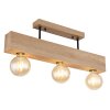 Globo ERNA Ceiling Light Light wood, black, 3-light sources
