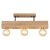 Globo ERNA Ceiling Light Light wood, black, 3-light sources