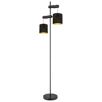 Globo CLARKE Floor Lamp black, 2-light sources