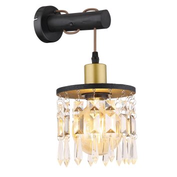 Globo COMMA Wall Light black, 1-light source