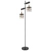 Globo COMMA Floor Lamp brass, black, 2-light sources
