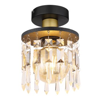 Globo COMMA Ceiling Light brass, black, 1-light source
