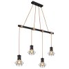 Globo PRISKA Pendant Light Ecru, black, 4-light sources