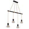 Globo PRISKA Pendant Light Ecru, black, 4-light sources