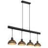 Globo LENNA Pendant Light black, 4-light sources