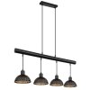 Globo LENNA Pendant Light black, 4-light sources