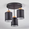CHIUVI Ceiling Light chrome, Ecru, black, white, 3-light sources