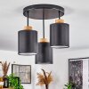 CHIUVI Ceiling Light chrome, Ecru, black, white, 3-light sources