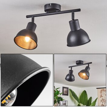 KANSELA Ceiling Light black, 2-light sources