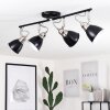 GRALINGEN Ceiling Light matt nickel, black, 4-light sources