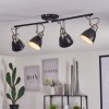 GRALINGEN Ceiling Light matt nickel, black, 4-light sources