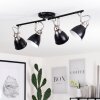 GRALINGEN Ceiling Light matt nickel, black, 4-light sources