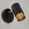 CAMPANAS Wall Light brass, black, 1-light source