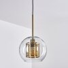 ESPEJUELO Pendant Light brass, black, 1-light source