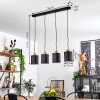 CHIUVI Pendant Light Ecru, black, 4-light sources