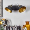 LLANAGE Wall Light black, white, 2-light sources