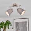 PERALONSO Ceiling Light matt nickel, 2-light sources