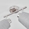 PERALONSO Ceiling Light matt nickel, 2-light sources