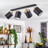 CHIUVI Ceiling Light chrome, Ecru, black, white, 4-light sources