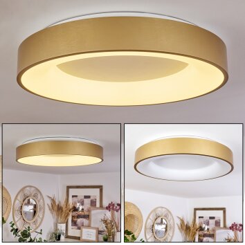PLAYAS Ceiling Light LED gold, white, 1-light source