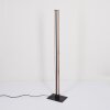 SALMI Floor Lamp LED Wood like finish, black, 1-light source