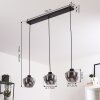 ERRURETUHU Pendant Light black, 3-light sources