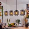 AMSOLDINGEN Pendant Light black, 4-light sources