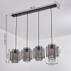 AMSOLDINGEN Pendant Light black, 4-light sources