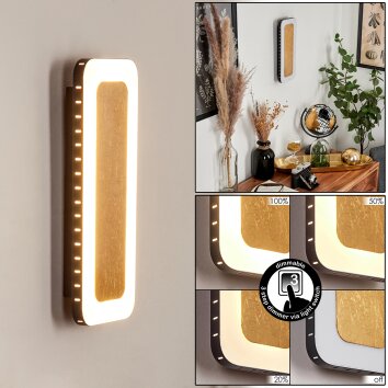 GUACACALLO Wall Light LED gold, black, white, 1-light source