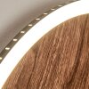 ROCHA Wall Light LED brown, Wood like finish, black, 1-light source