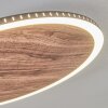 ROCHA Ceiling Light LED brown, Wood like finish, black, 1-light source