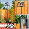 JUANICO Lamp Post black, 3-light sources