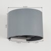 BADAJOZ Wall Light grey, 1-light source