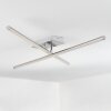 NOPPA Ceiling Light LED chrome, matt nickel, 2-light sources, Remote control, Colour changer
