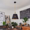 SAILLON Pendant Light yellow, black, 1-light source