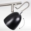 MOESDORF Ceiling Light matt nickel, black, 4-light sources