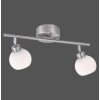 Leuchten Direkt LOLA-LOTTA Ceiling Light LED stainless steel, 2-light sources, Remote control, Colour changer