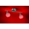 Leuchten Direkt LOLA-LOTTA Ceiling Light LED stainless steel, 2-light sources, Remote control, Colour changer